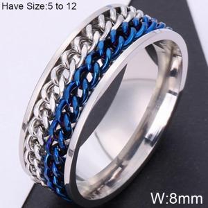 Stainless Steel Special Ring - KR103939-WGQZ