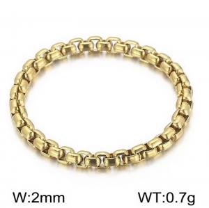 Stainless Steel Gold-plating Ring - KR104075-Z
