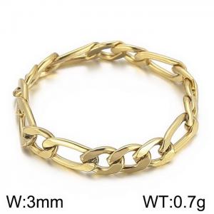 Stainless Steel Gold-plating Ring - KR104079-Z
