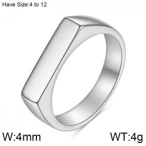 Stainless Steel Special Ring - KR104124-WGZJ