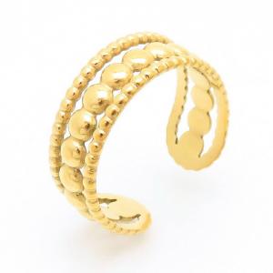 Stainless Steel Gold-plating Ring - KR104151-YX