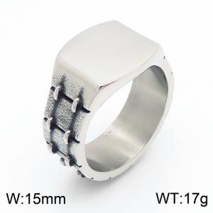Stainless Steel Special Ring - KR104183-GC