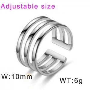 Stainless Steel Special Ring - KR104492-WGDC