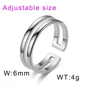 Stainless Steel Special Ring - KR104493-WGDC