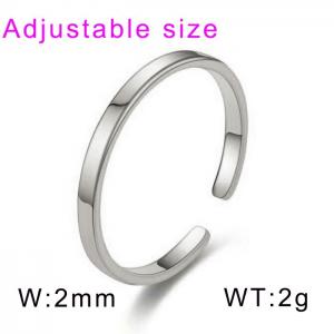 Stainless Steel Special Ring - KR104494-WGDC