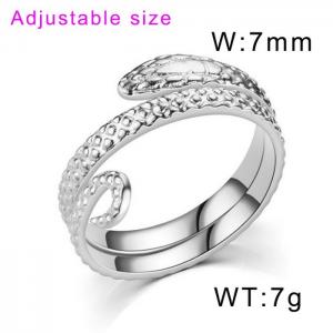 Stainless Steel Special Ring - KR104499-WGDC