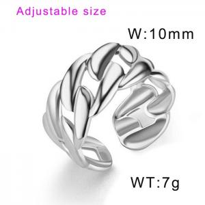 Stainless Steel Special Ring - KR104503-WGDC