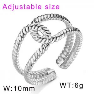 Stainless Steel Special Ring - KR104507-WGDC