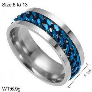 Stainless Steel Special Ring - KR104675-WGJZ