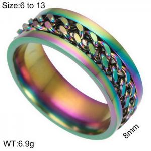 Stainless Steel Special Ring - KR104676-WGJZ