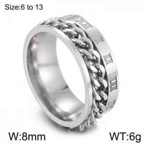 Stainless Steel Special Ring - KR104678-WGJZ