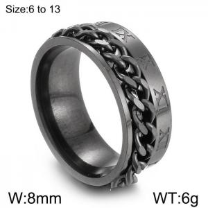 Stainless Steel Special Ring - KR104679-WGJZ