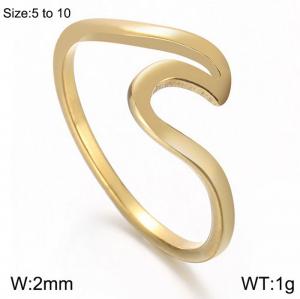 Stainless Steel Special Ring - KR104863-WGJUN