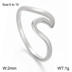 Stainless Steel Special Ring - KR104865-WGJUN