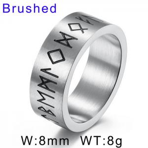 Stainless Steel Special Ring - KR105119-WGQF