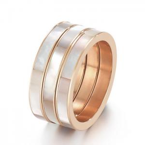 Stainless steel shell Ring - KR105206-K