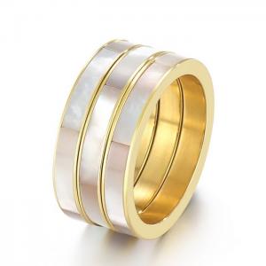 Stainless steel shell Ring - KR105207-K