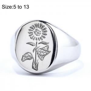 Stainless Steel Special Ring - KR105888-WGME