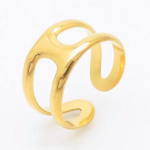 Stainless Steel Gold-plating Ring - KR105936-LK
