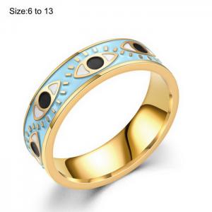 Stainless Steel Gold-plating Ring - KR106109-WGDC