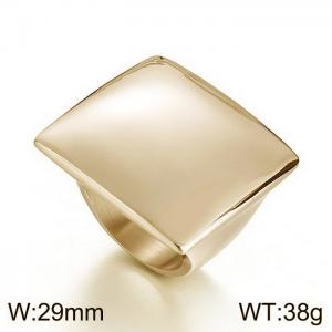 Stainless Steel Gold-plating Ring - KR106197-TOM