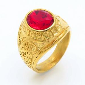 Stainless Steel Stone&Crystal Ring - KR106209-LK