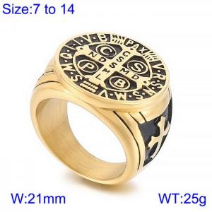 Stainless steel Ring - KR107708-WGDM