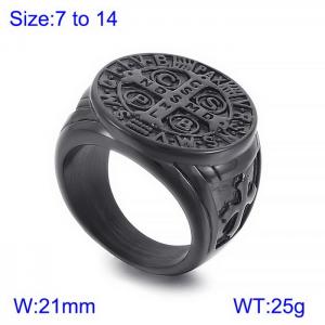 Stainless steel Ring - KR107709-WGDM