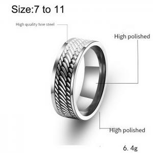 Stainless Steel Special Ring - KR1087778-WGLN