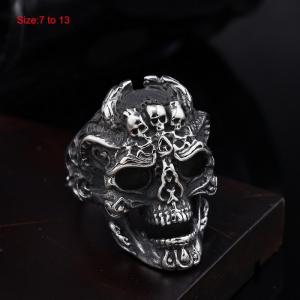 Stainless Skull Ring - KR1087783-WGME