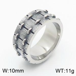Crack repair design stainless steel ring - KR1087872-K