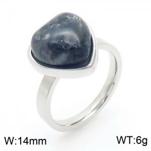 Love Peacock Stone Ring Set Steel Stainless Steel Ring - KR1088041-Z