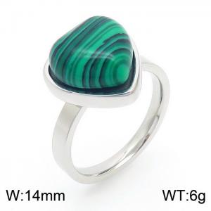 Love Peacock Stone Ring Set Steel Stainless Steel Ring - KR1088042-Z