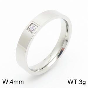 Wholesale Stainless Steel Ring Fancy Diamond Wedding Ring Couple Engagement Ring - KR1088420-YH