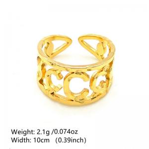 Stainless Steel Gold-plating Ring - KR1088467-NT