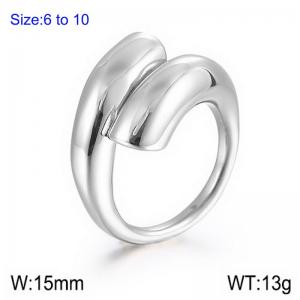 Stainless Steel Special Ring - KR110095-LK