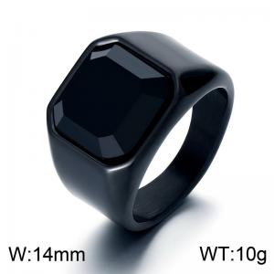 Stainless Steel Stone&Crystal Ring - KR110134-MZOZ