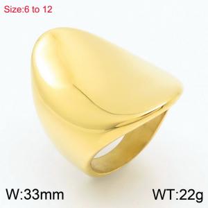 Stainless steel smooth ring - KR110179-K