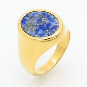 Stainless Steel Stone&Crystal Ring - KR110189-TZN