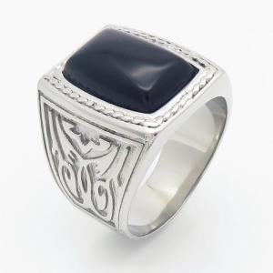 Stainless Steel Stone&Crystal Ring - KR110219-TZN