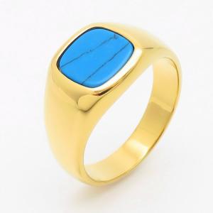 Stainless Steel Stone&Crystal Ring - KR110258-TZN