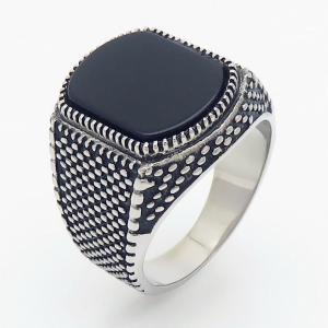 Stainless Steel Stone&Crystal Ring - KR110273-TZN