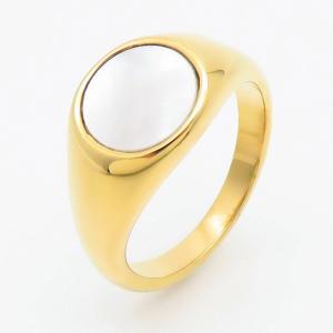 Stainless Steel Stone&Crystal Ring - KR110282-TZN