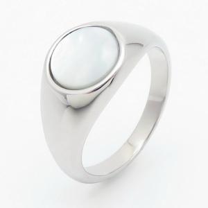 Stainless Steel Stone&Crystal Ring - KR110283-TZN