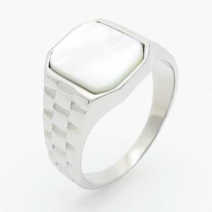 Stainless Steel Stone&Crystal Ring - KR110294-TZN