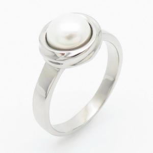Stainless Steel Stone&Crystal Ring - KR110312-TZN