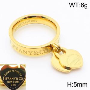 Stainless Steel Gold-plating Ring - KR110329-K