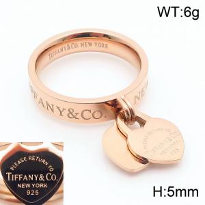 Stainless Steel Rose Gold-plating Ring - KR110330-K