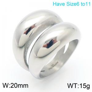 Stainless steel Ring - KR110693-KJX