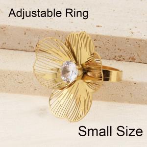 Stainless Steel Gold-plating Ring - KR110909-SP